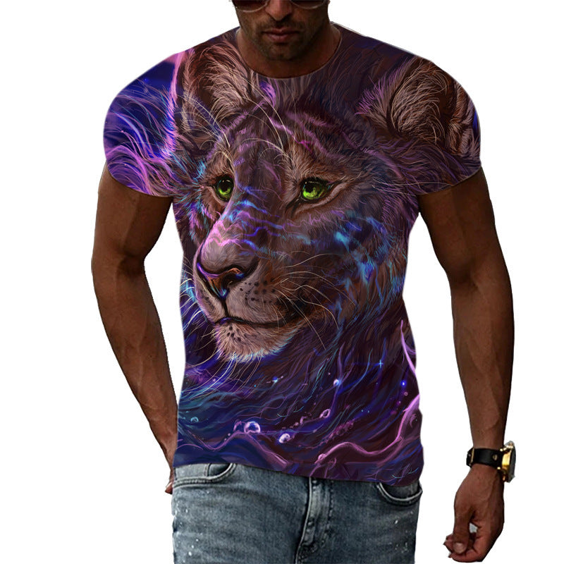 Men's Mesh Cartoon Anime T-shirt