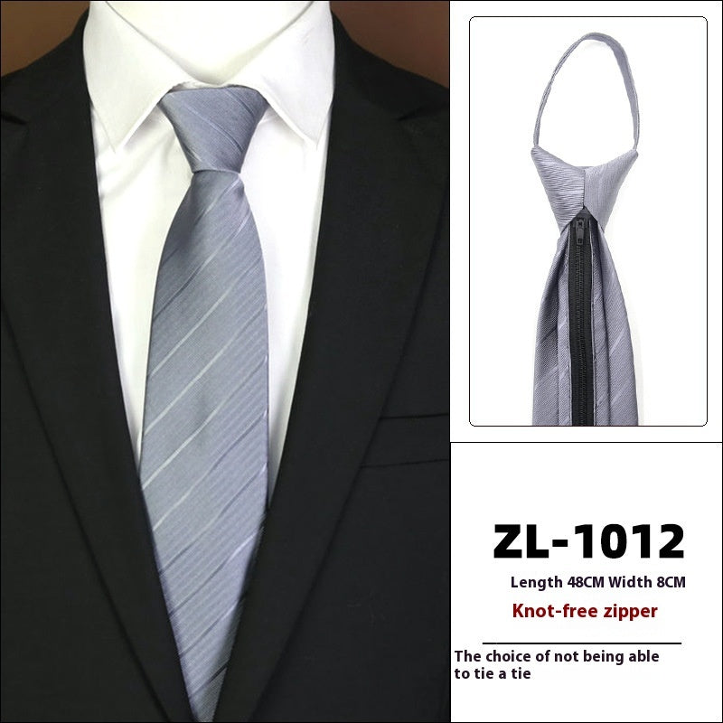 Men's Business Zipper Tie