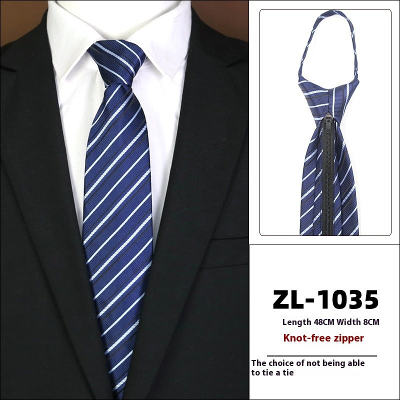 Men's Business Zipper Tie