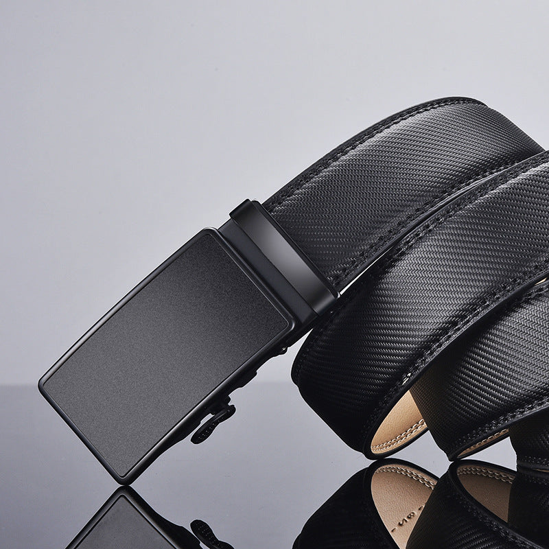 Men’s Two-layer Cowhide Click Belt