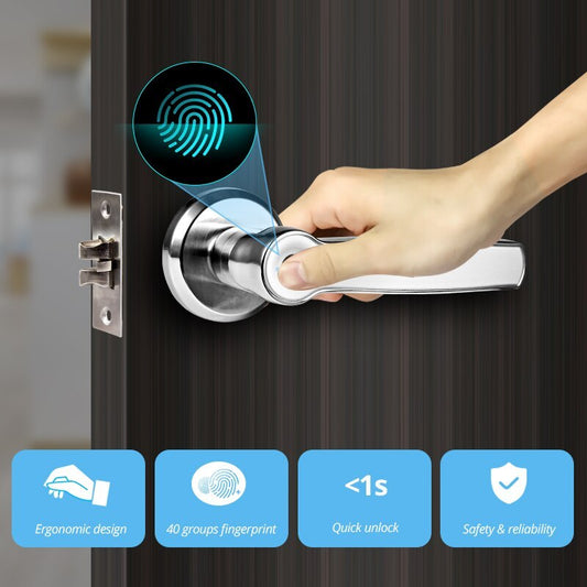 Zinc Alloy Indoor Fingerprint Handle Lock