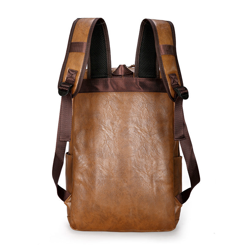 Men's PU Leisure Travel Backpack