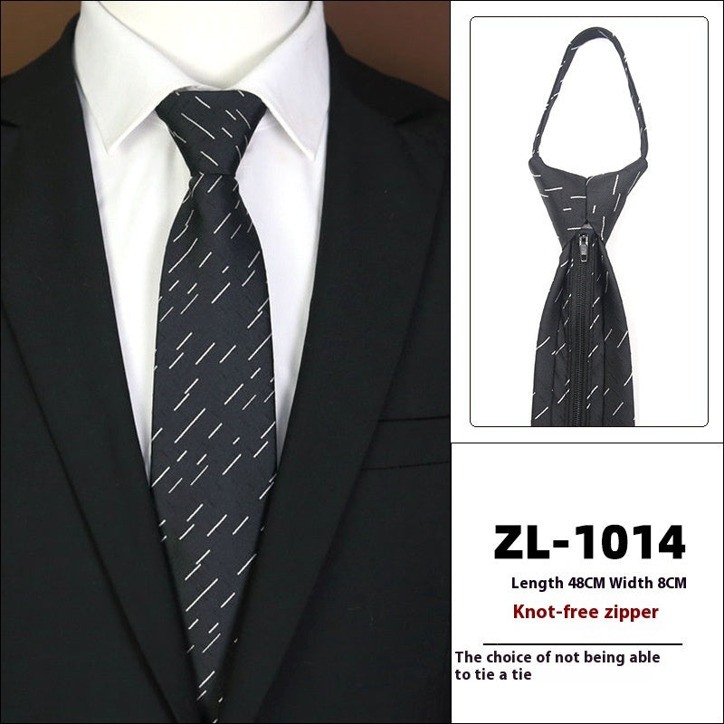 Men's Business Zipper Tie
