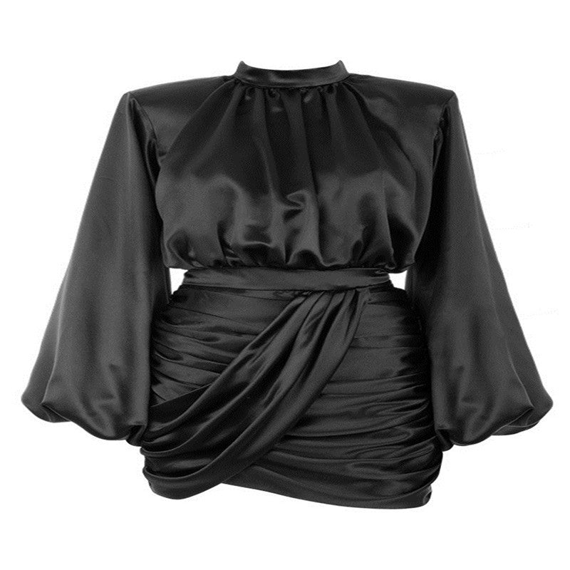 Elegant Irregular Sleeve Dress