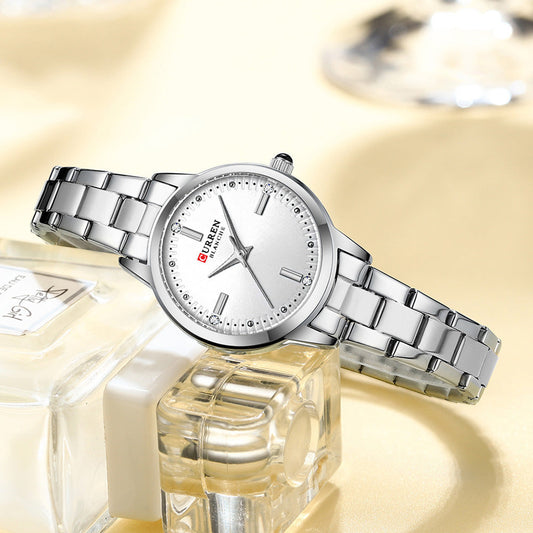 Quartz Rhinestone Steel Watch