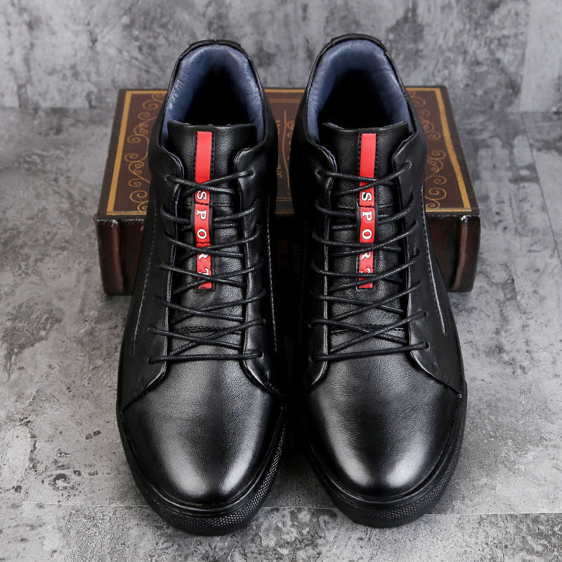 Men's Warm Leather Cotton Shoes