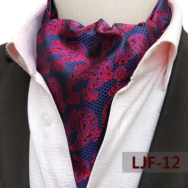 Men's Jacquard Polyester British Scarf