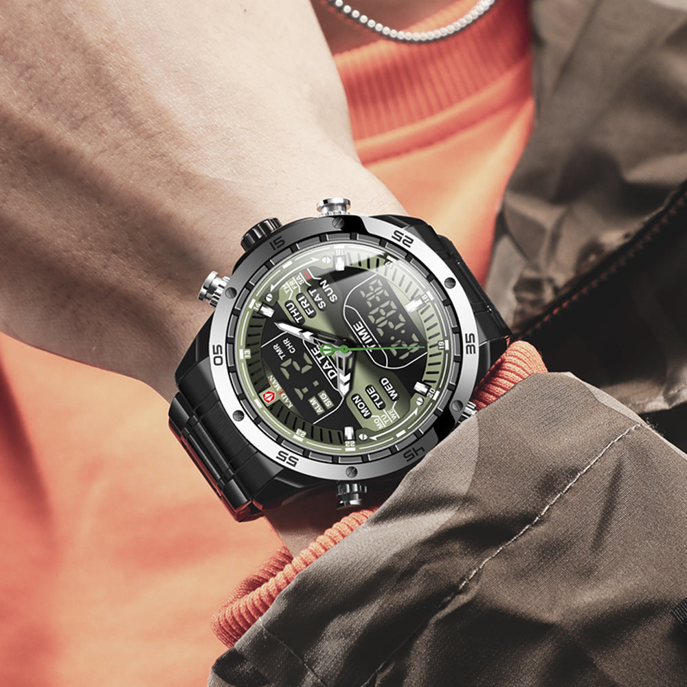 Waterproof Sports Steel Quartz Watch