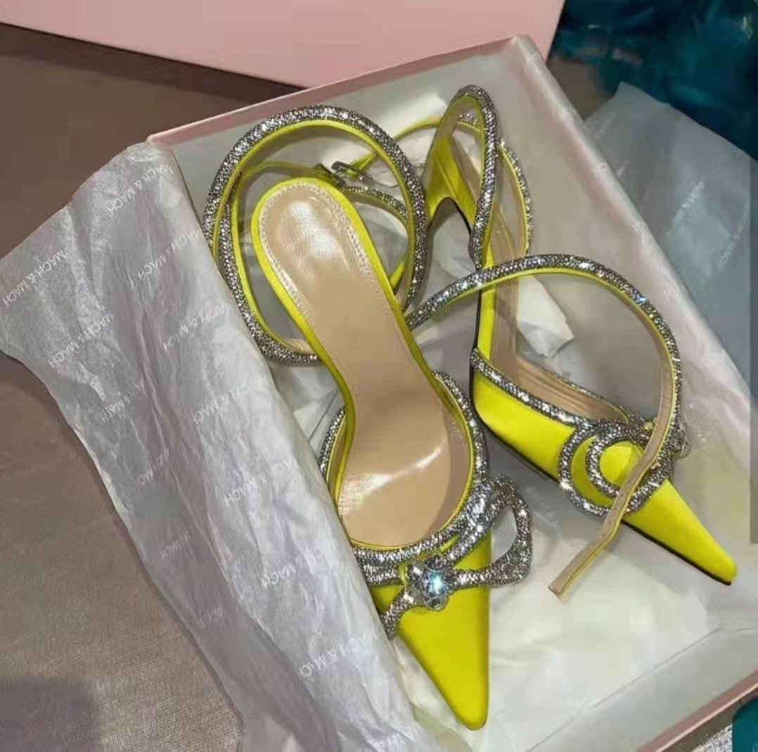 Silk Bandage Stiletto Heel Sandals