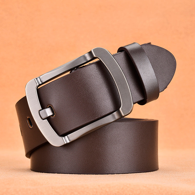 Leather Pin Buckle Casual Belt