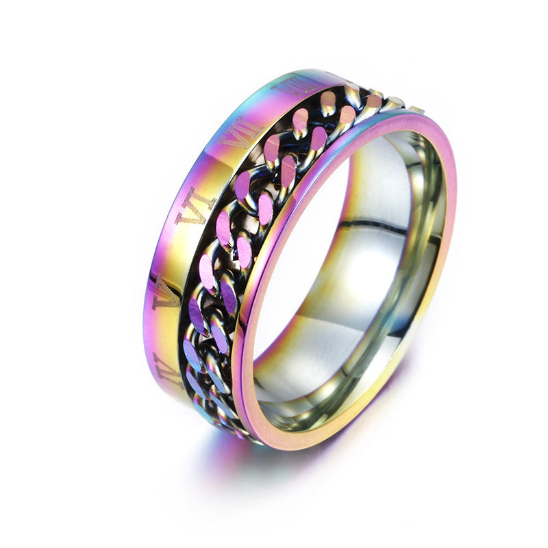 Roman Titanium Steel Ring