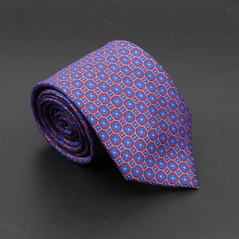 Super Soft Bohemian Silk Tie Men’s Fashion 75mm Necktie