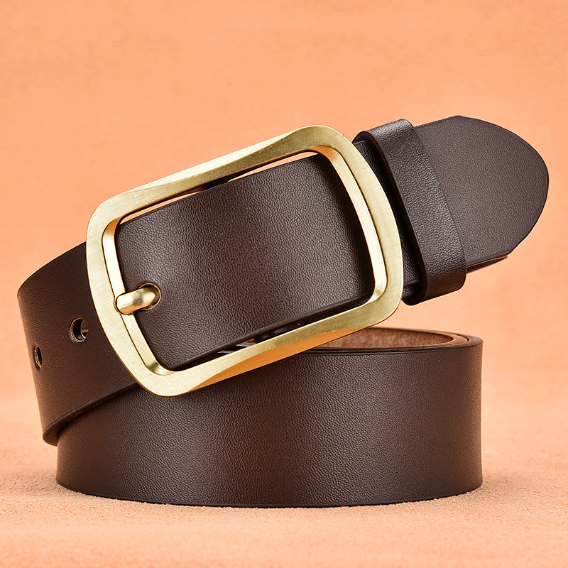 Leather Pin Buckle Casual Belt