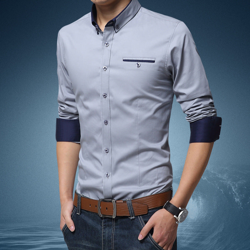 Slim Thin Business Long Sleeve Shirt