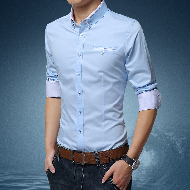 Slim Thin Business Long Sleeve Shirt