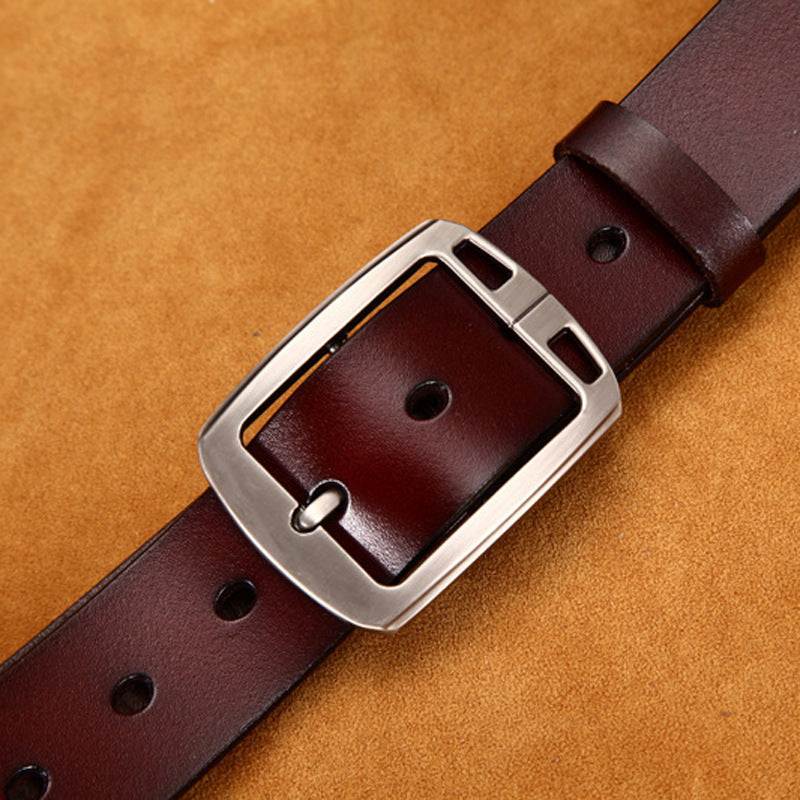 Vintage Cowskin Pin Buckle Belt
