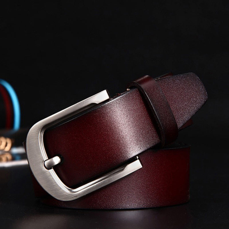 Vintage Cowskin Pin Buckle Belt