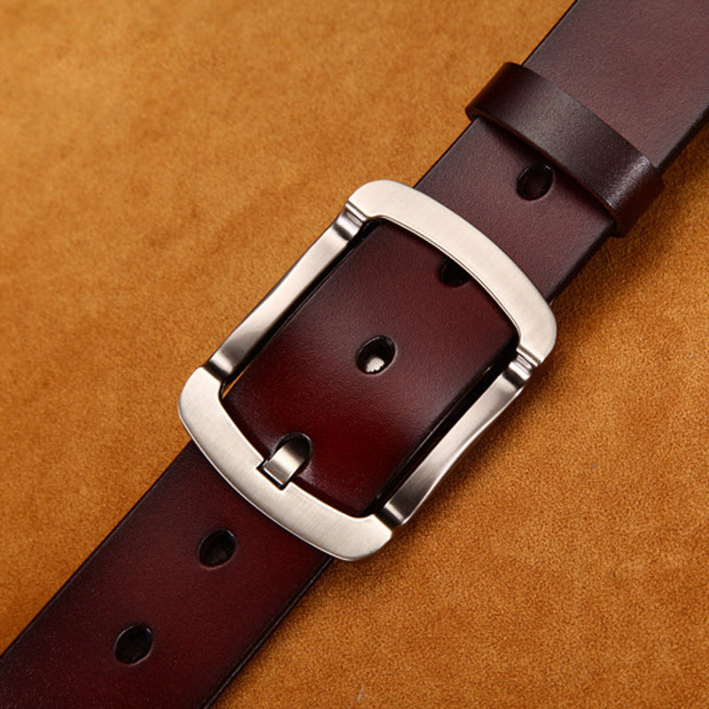 Vintage Cowskin Pin Buckle Belt