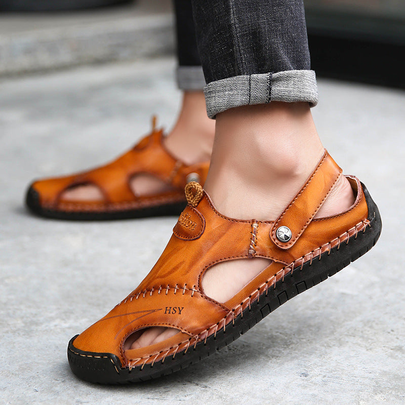 Men's Summer Closed-Toe Adjustable Sandals