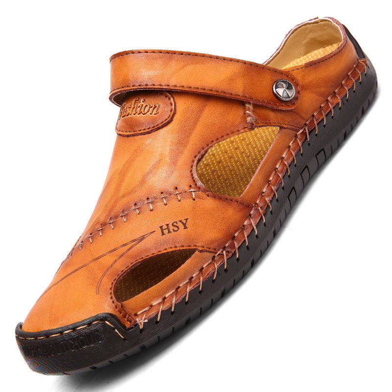 Men's Summer Closed-Toe Adjustable Sandals