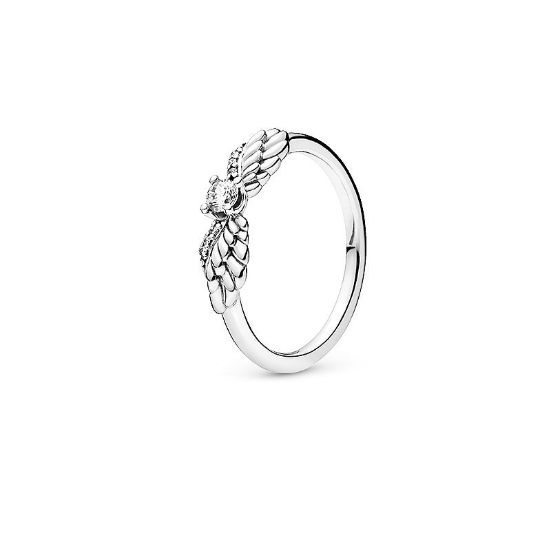 925 Silver Diamond  Heart Ring