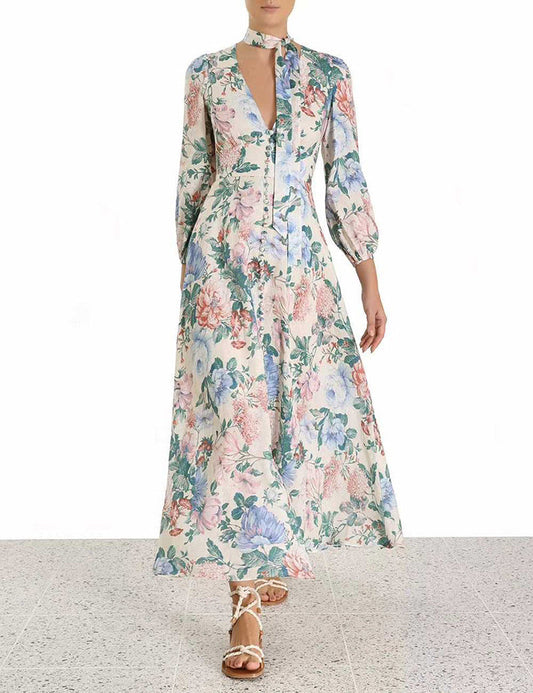 Ladies’ Puff Sleeve Dress