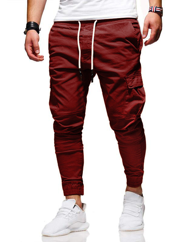 Elastic Tethered Sports Baggy Jogging Pants