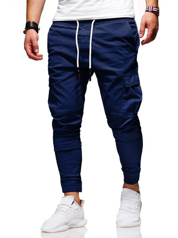 Elastic Tethered Sports Baggy Jogging Pants