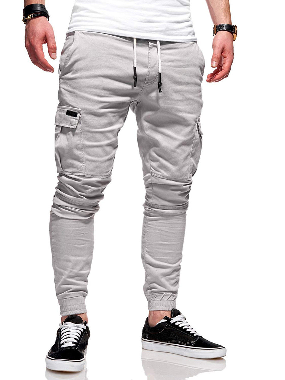 Elastic Tethered Sports Baggy Jogging Pants