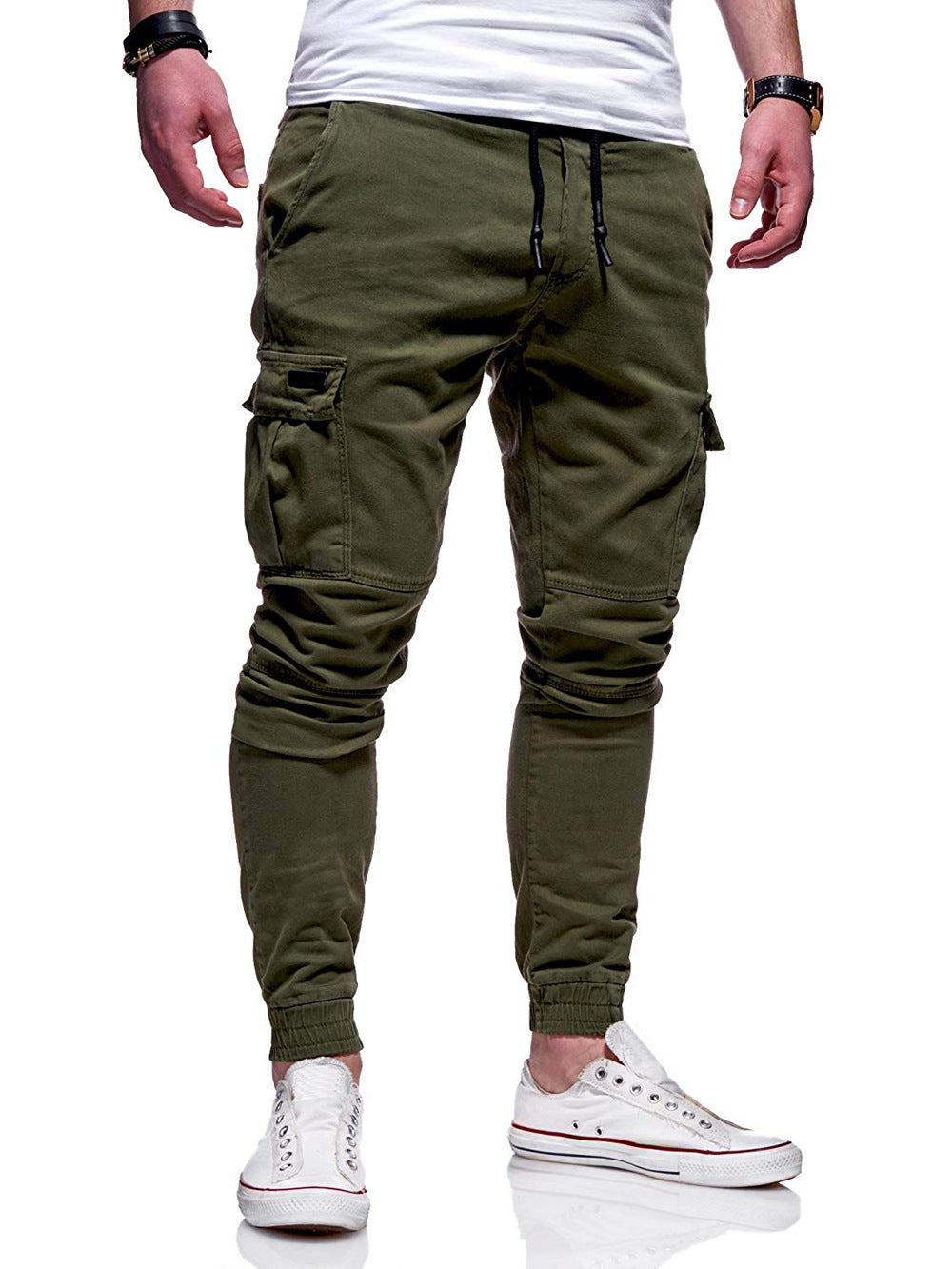 Elastic Tethered Sports Baggy Jogging Pants
