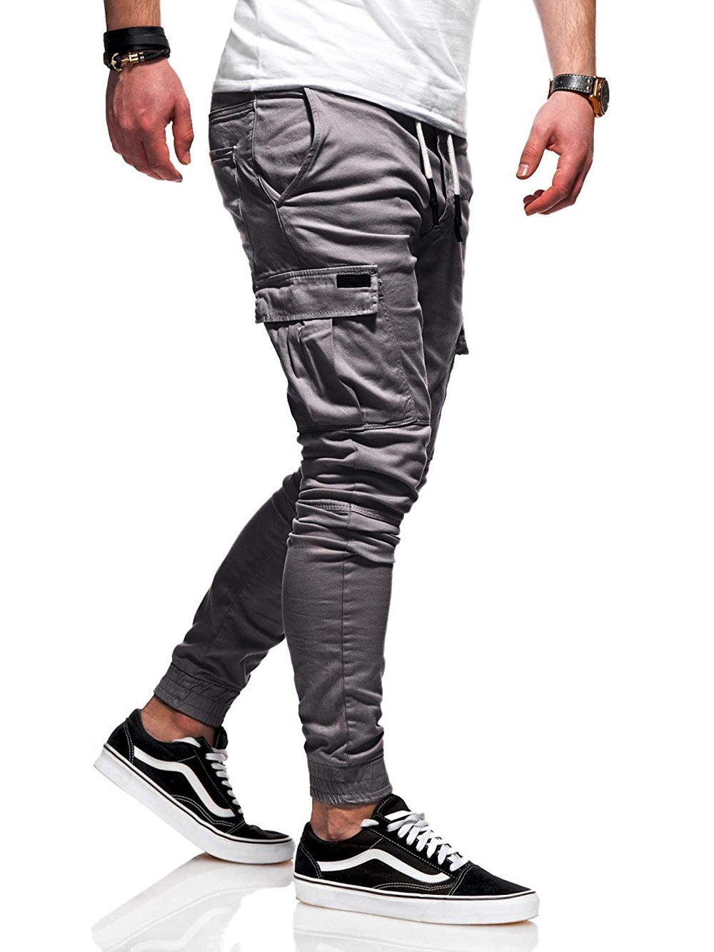 Elastic Tethered Sports Baggy Jogging Pants