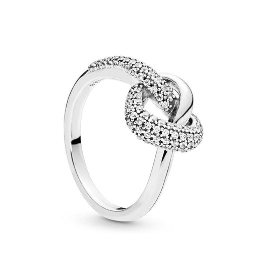 S925 Silver Pure Silver Heart Ring
