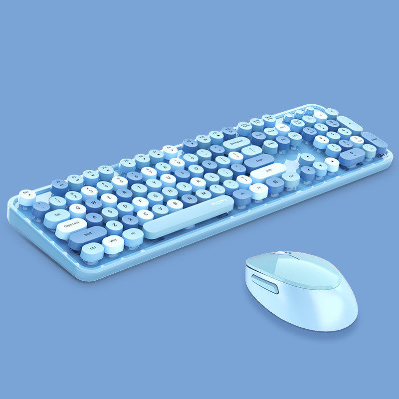 Cute Wireless Keyboard & Mouse Set for Girls.