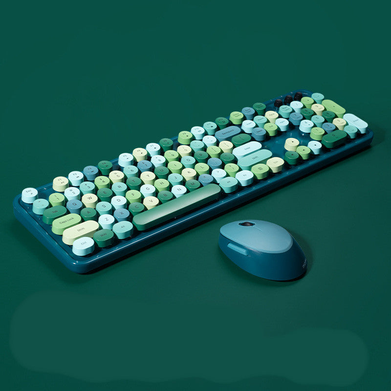 Cute Wireless Keyboard & Mouse Set for Girls.