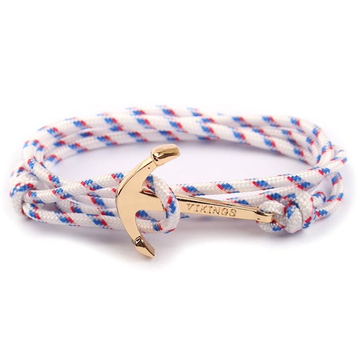 Black Pirate Anchor Hand Strap Bracelet – Gift
