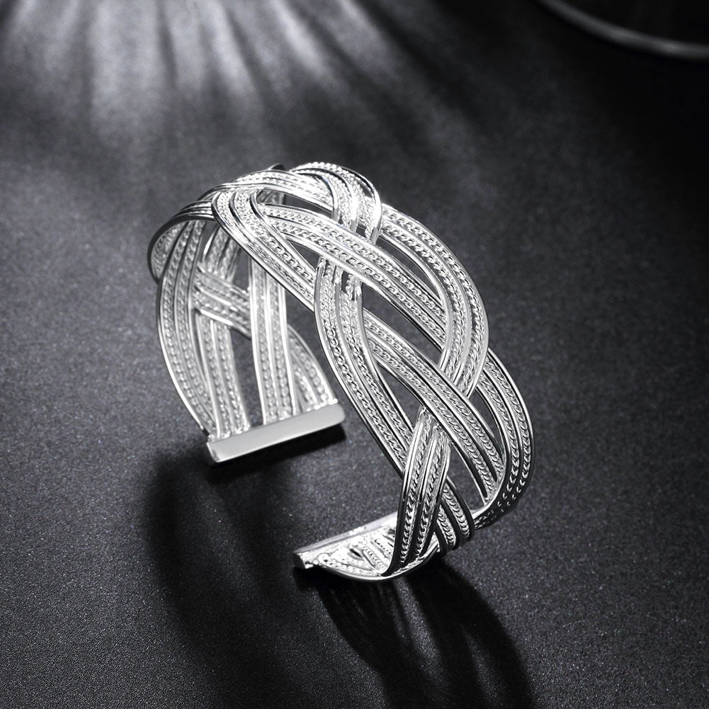 S925 Silver Bangle Bracelet