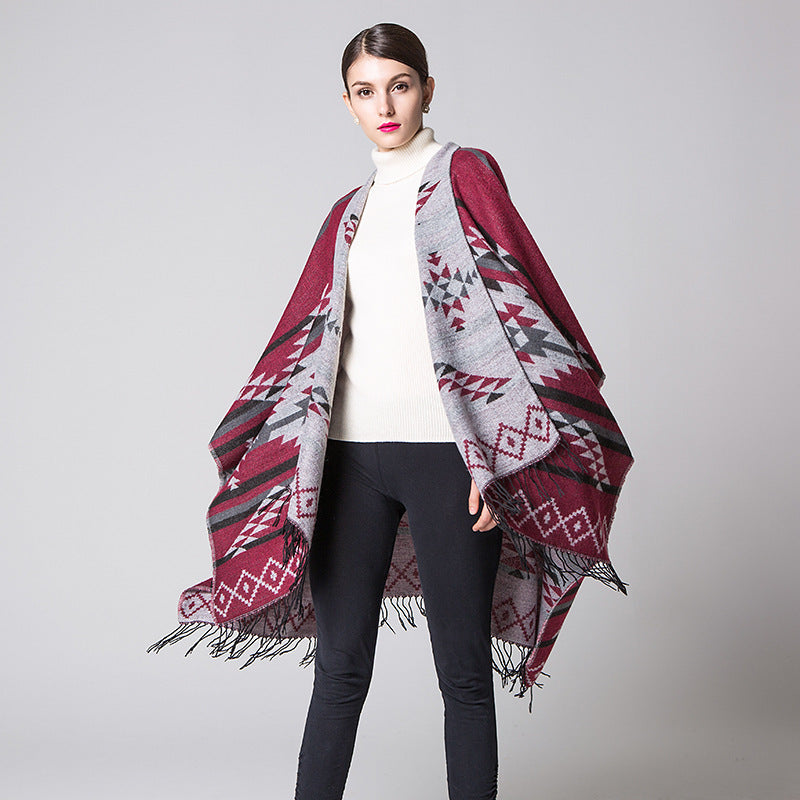Diamond Fringe Shawl