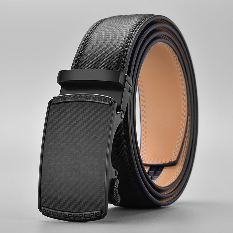 Men’s Two-layer Cowhide Click Belt