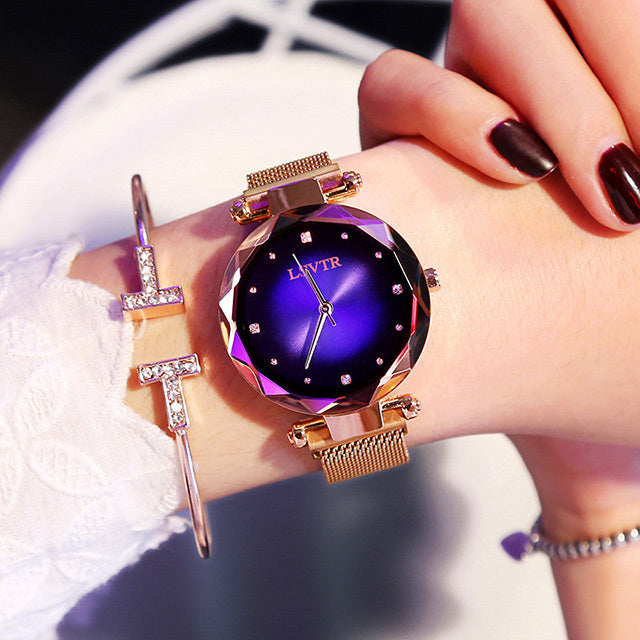 Rose Gold Diamond Starry Sky Watch