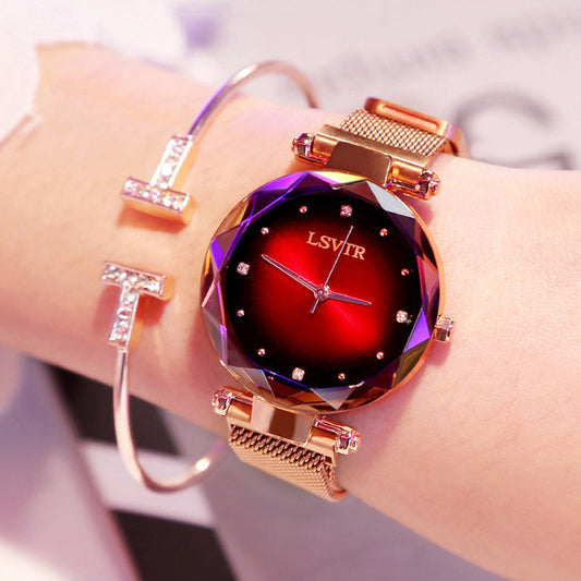 Rose Gold Diamond Starry Sky Watch
