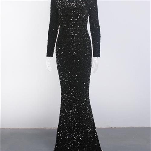 Royal Sequin Elegance Gown