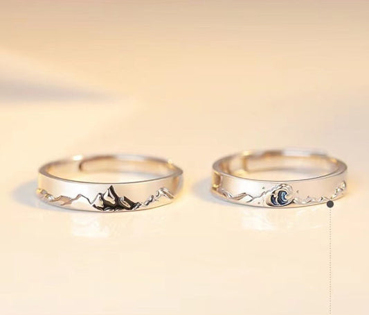 Fashion Platinum-Plated Couple Rings