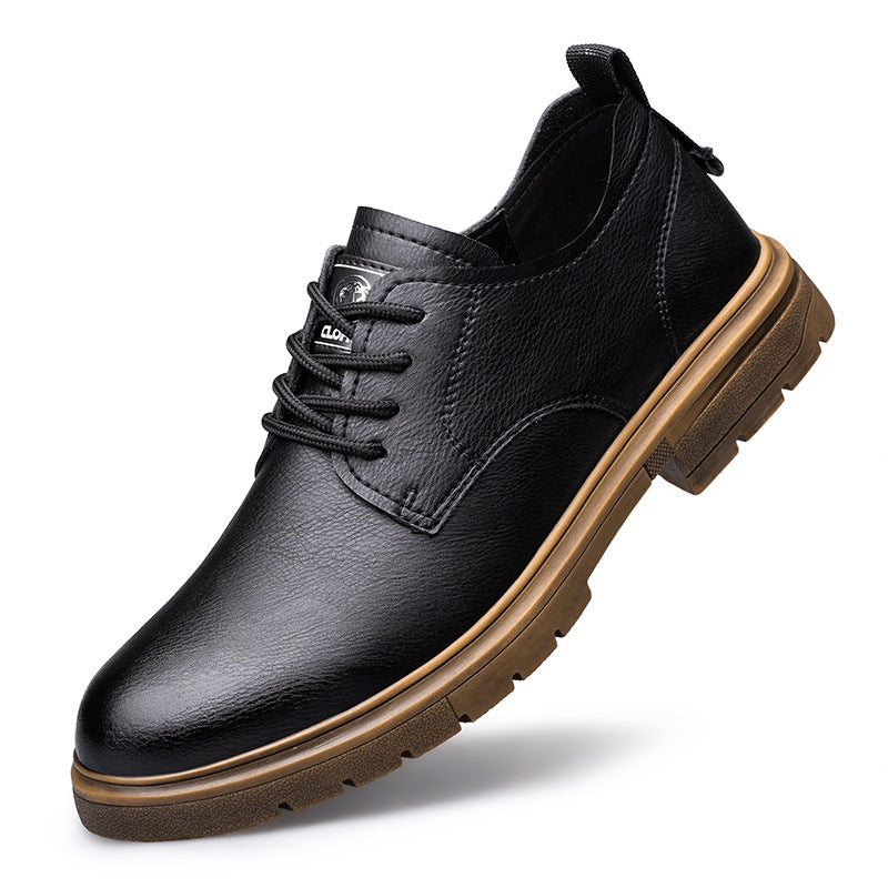 Cowhide Business Platform Men's Shoes