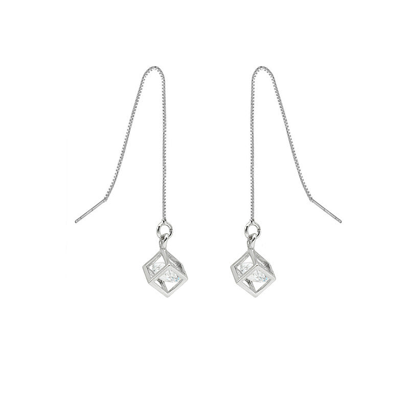S925 Silver Rubik’s Cube Necklace