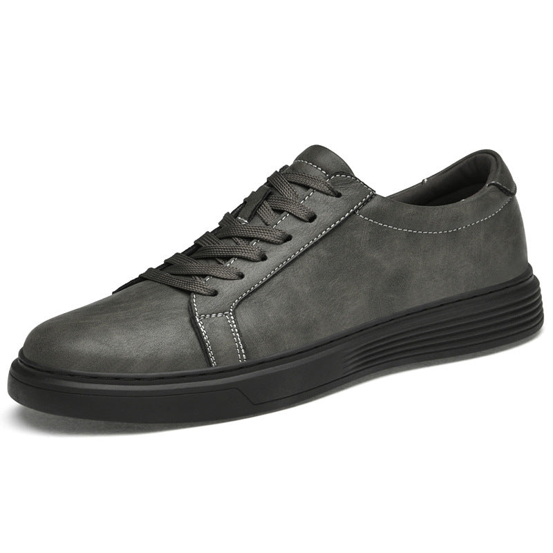Plus Size Frosted Cowhide Men's Sports Shoes