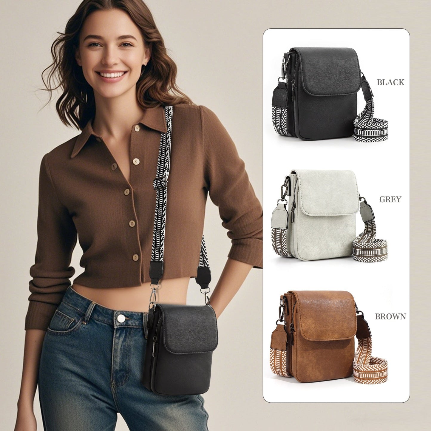 Mini Adjustable Crossbody Bag