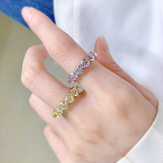 S925 Silver Moissanite Ring