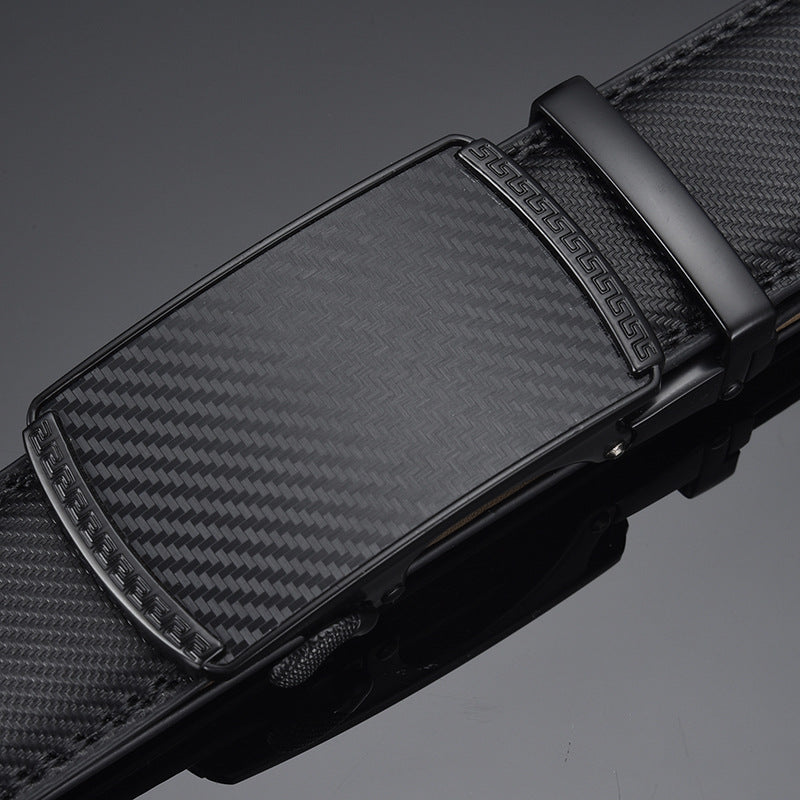 Men’s Two-layer Cowhide Click Belt