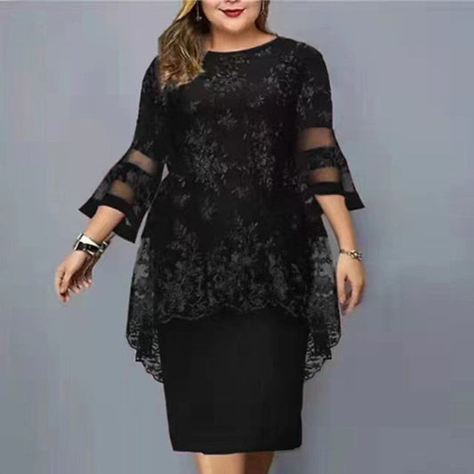 Elegant Lace Two-Piece Dress