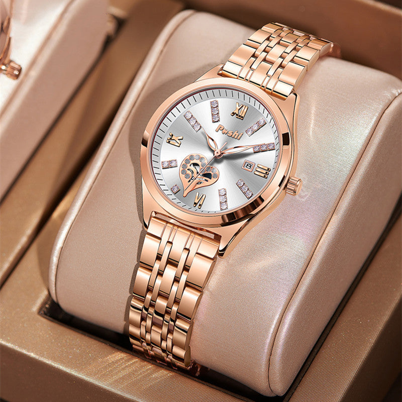 Women’s Waterproof Luminous Calendar Watch